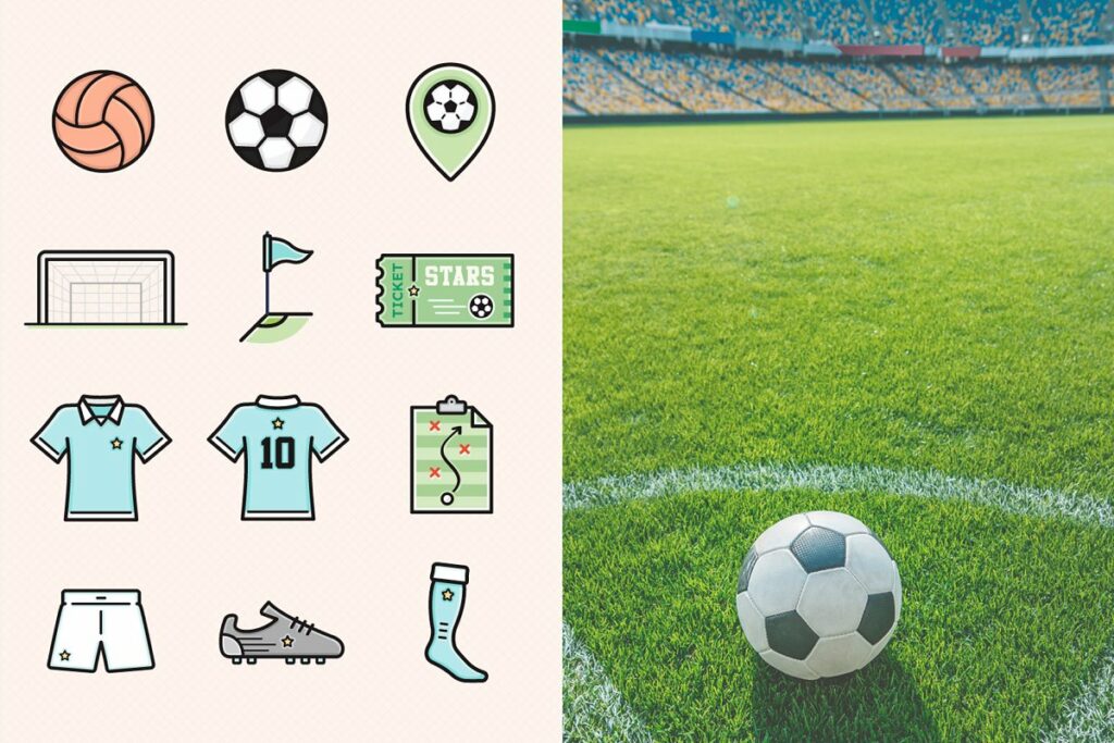 Soccer/Football Filled Icons Bundle – MasterBundles