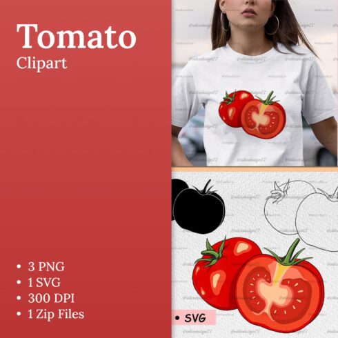 Tomato clipart vegetable clipart - main image preview.