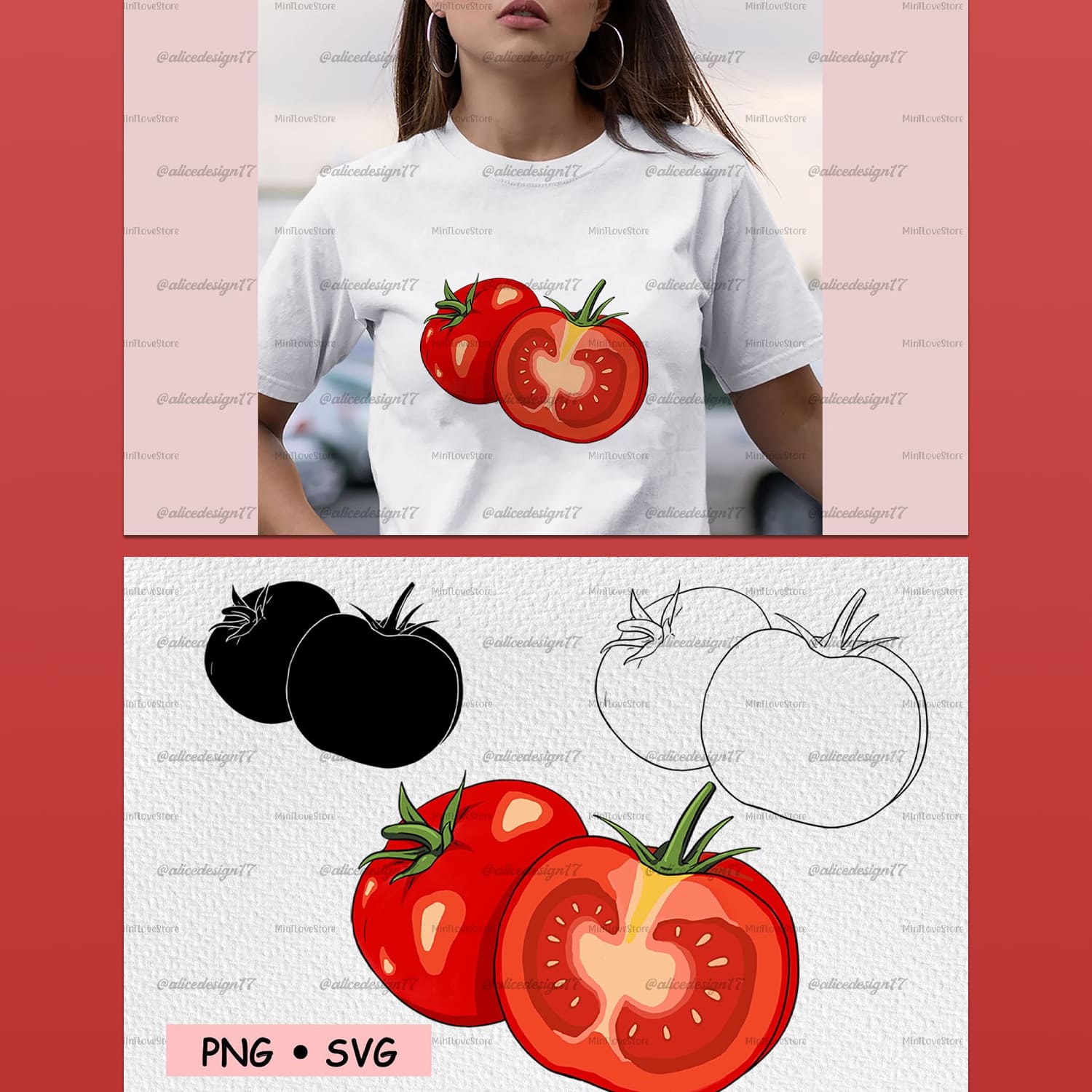 Tomato clipart vegetable clipart created by Alice Design.