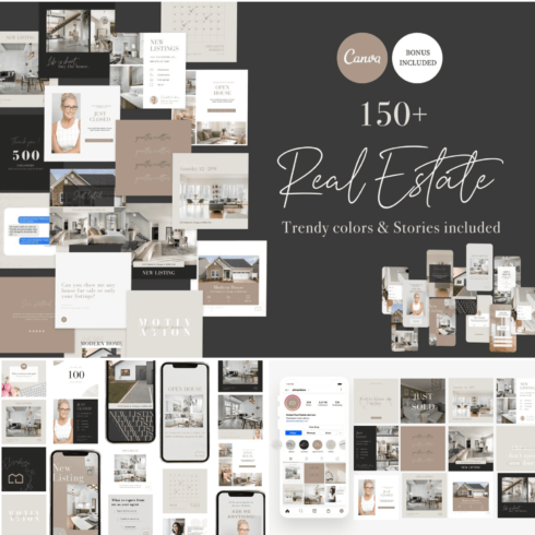 Ultimate real estate instagram pack - main image preview.
