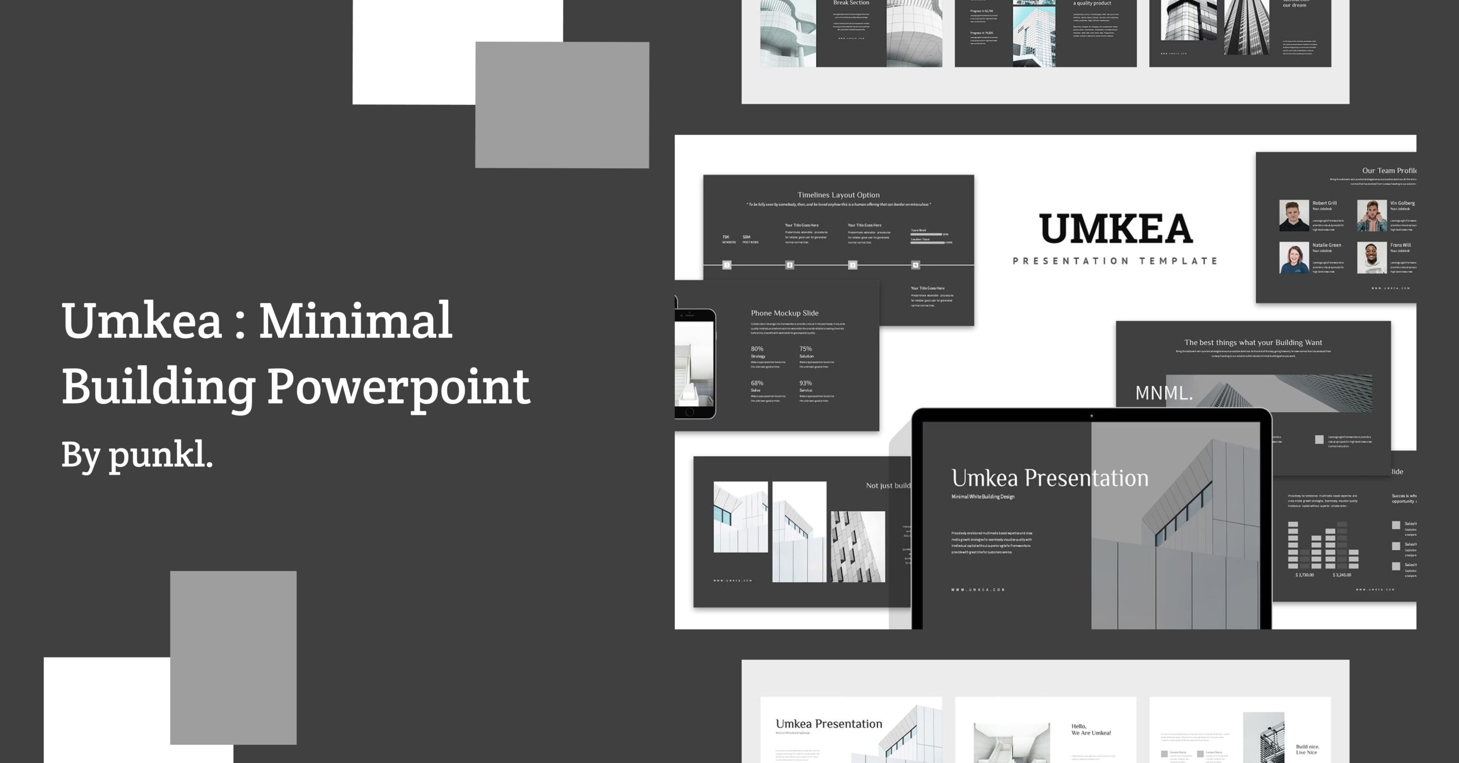 Umkea: Minimal Building Powerpoint – MasterBundles