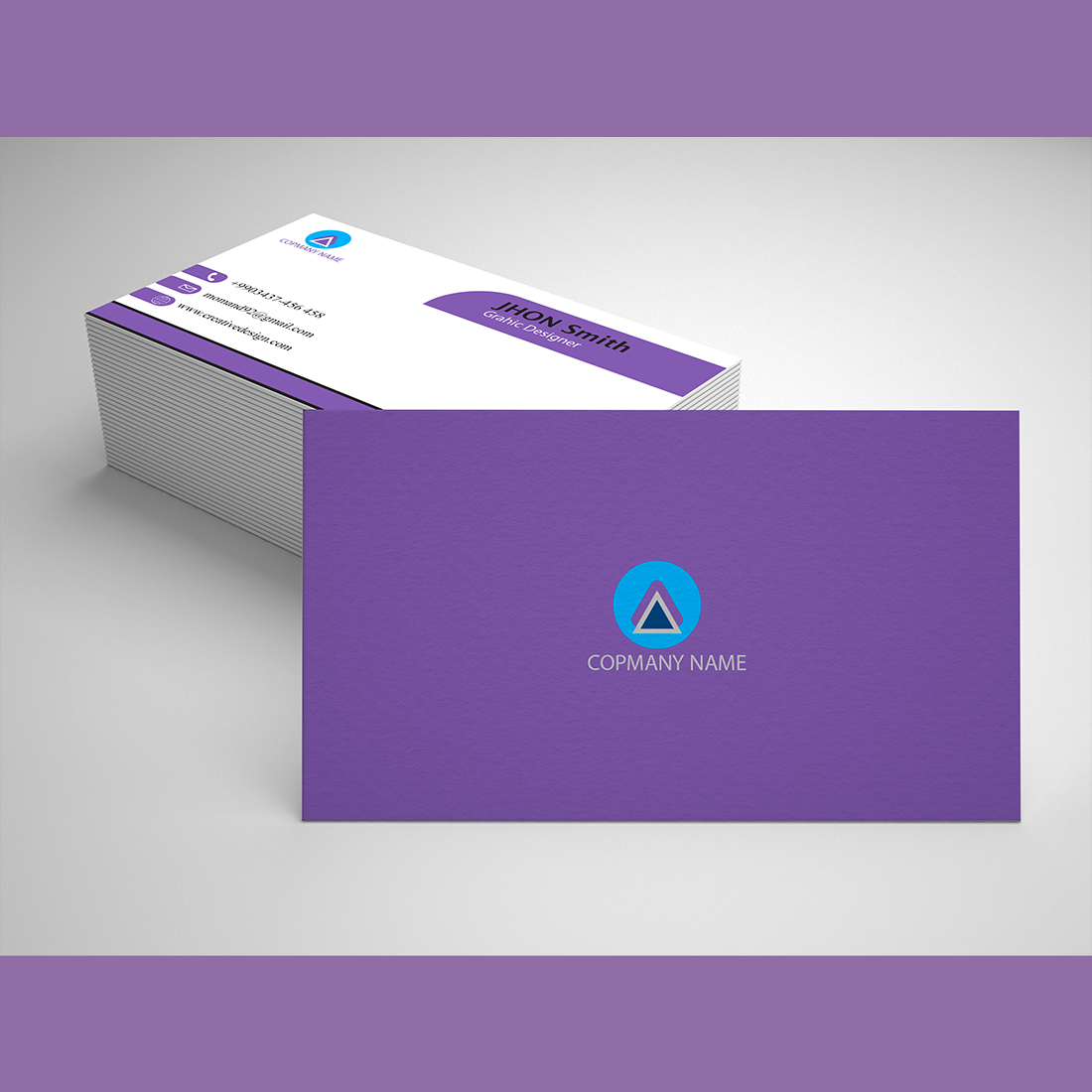 Modern Professional Business Cards cover image.