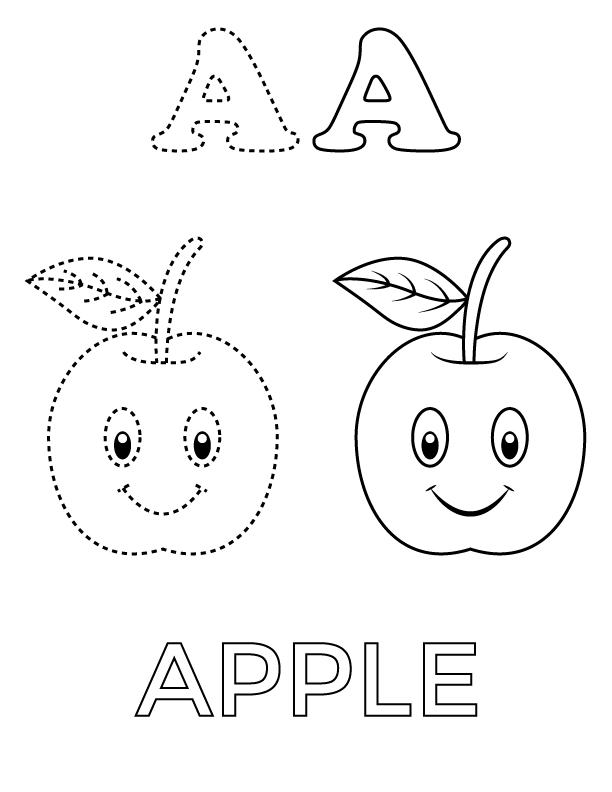 A to Z Coloring Pages for Kids