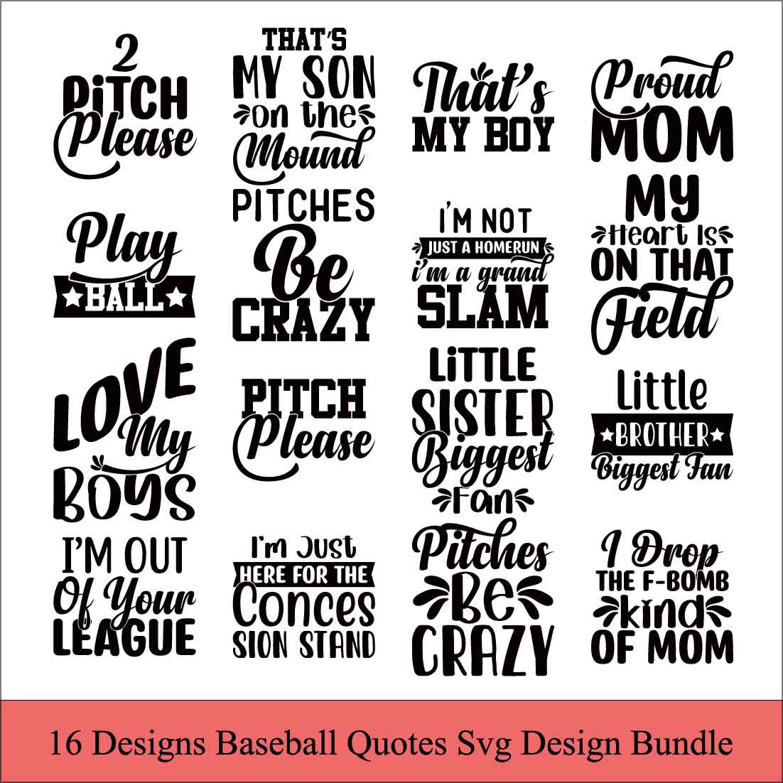 Baseball SVG Bundle, Baseball Mom SVG, Baseball Fan SVG, Baseball