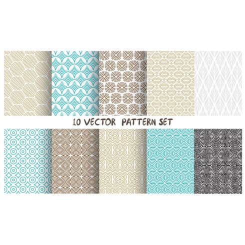Seamless Vector Pattern Set cover image.