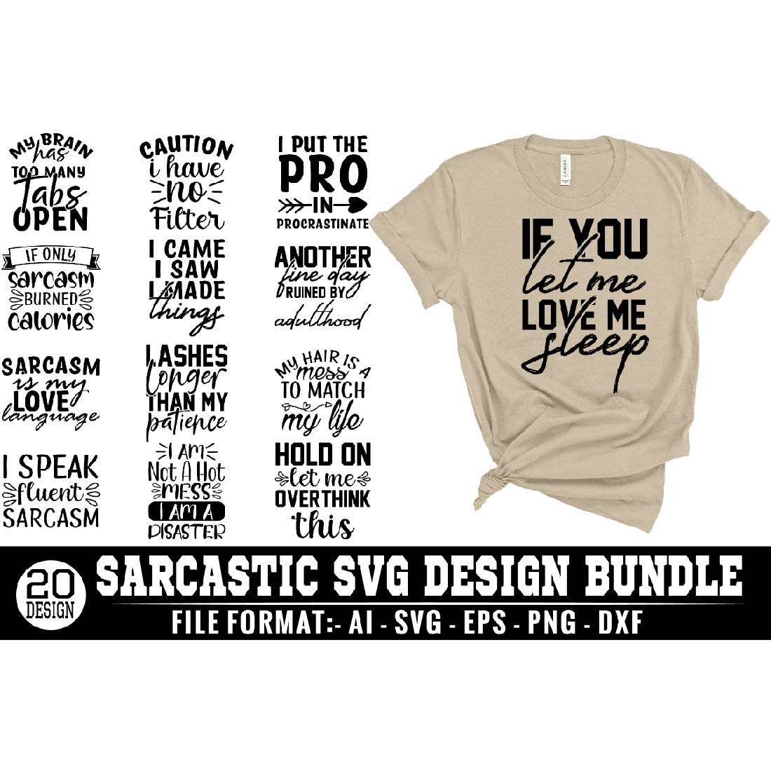 Sarcastic SVG Design Bundle cover image