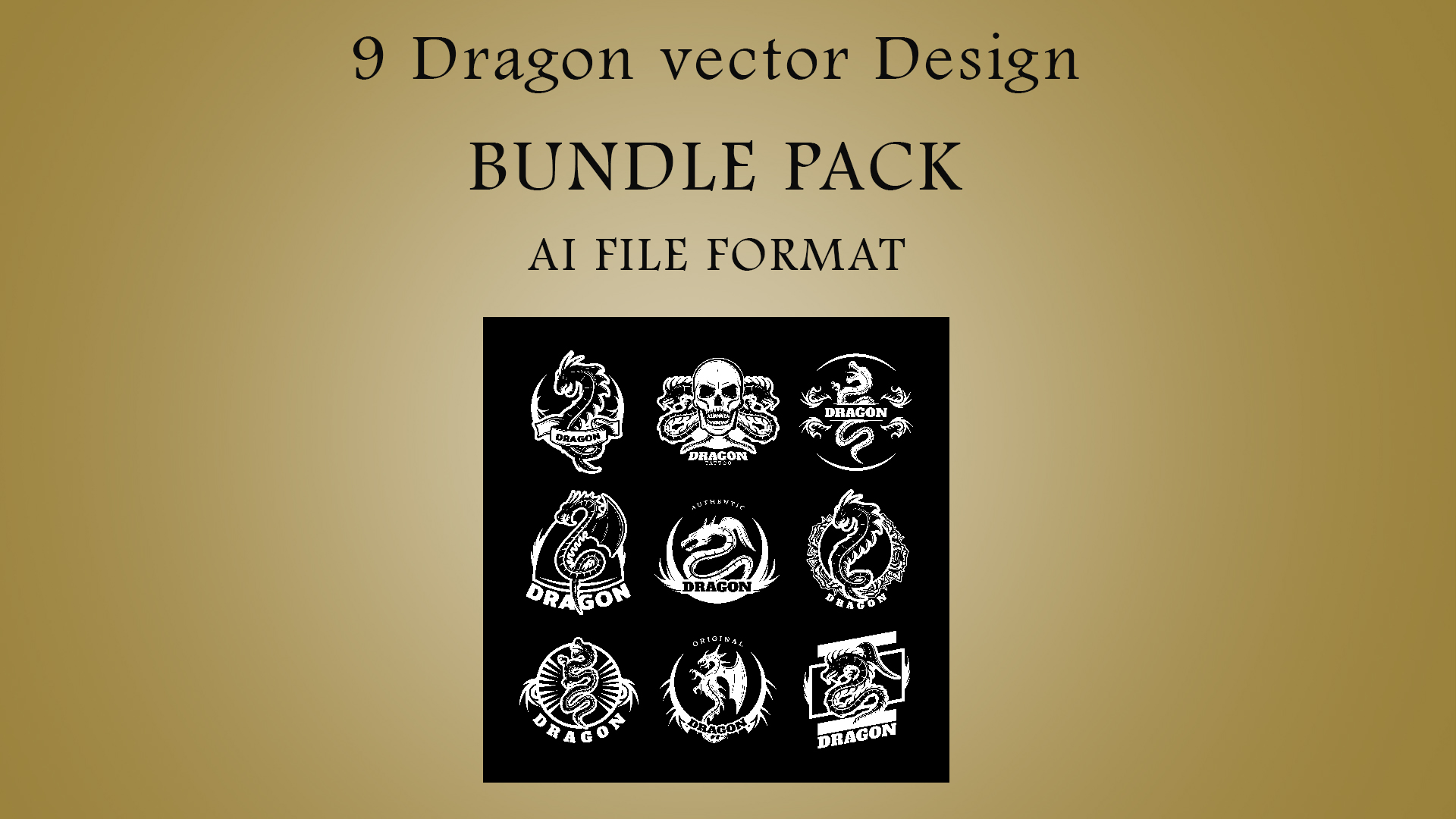 Best T-shirt Design Dragon Vector Pack facebook image.