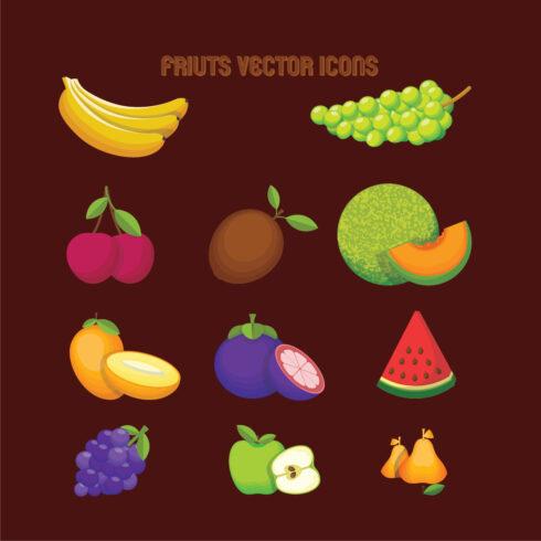 Fruits Vectors Illustrations cover image.
