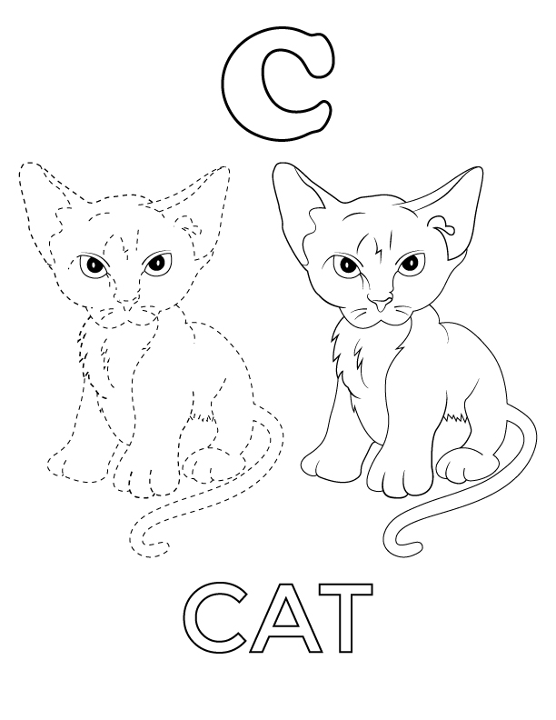 A to Z Coloring Pages for Kids