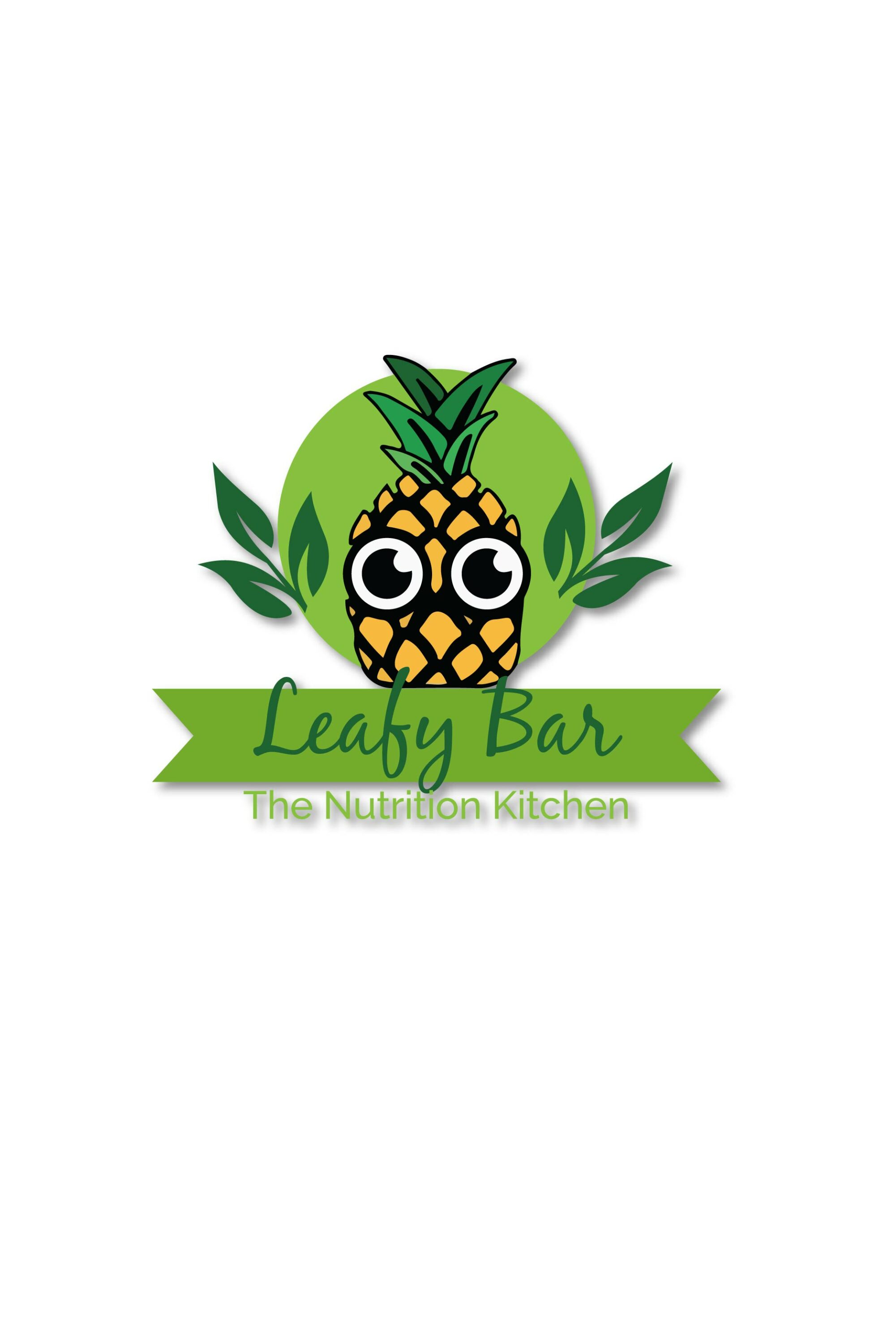 Pineapple Leafy Bar Logo Template Pinterest Image.