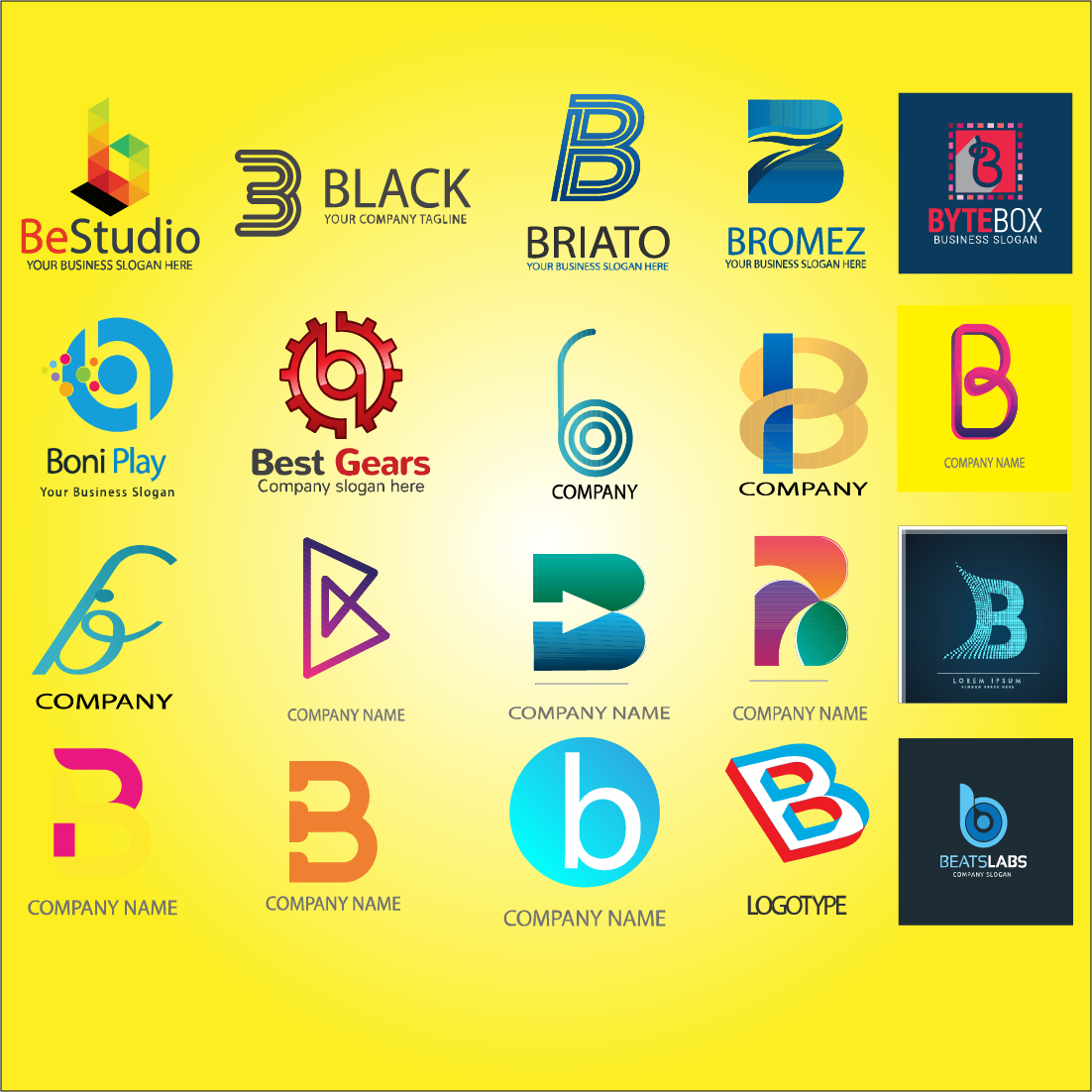 Cool Letter B Logos