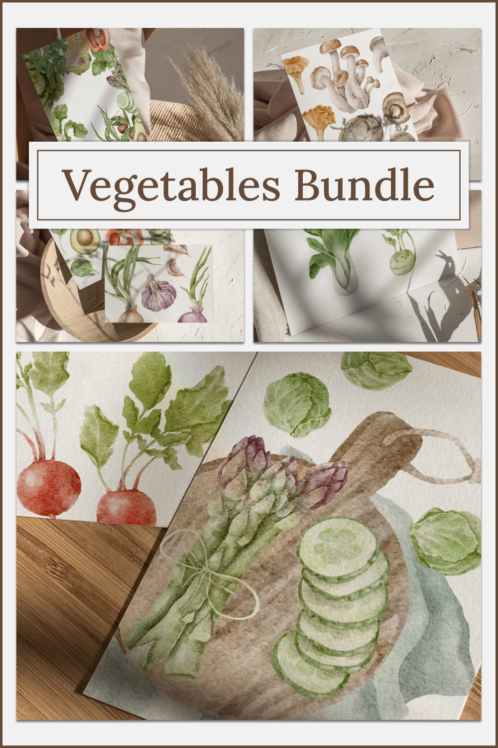 Vegetables bundle - pinterest image preview.