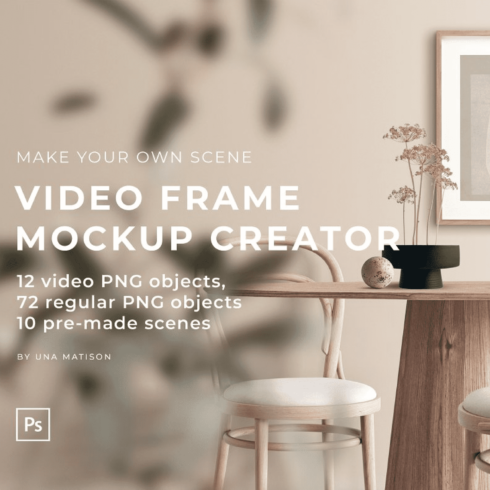 Video frame mockup creator - main image preview.