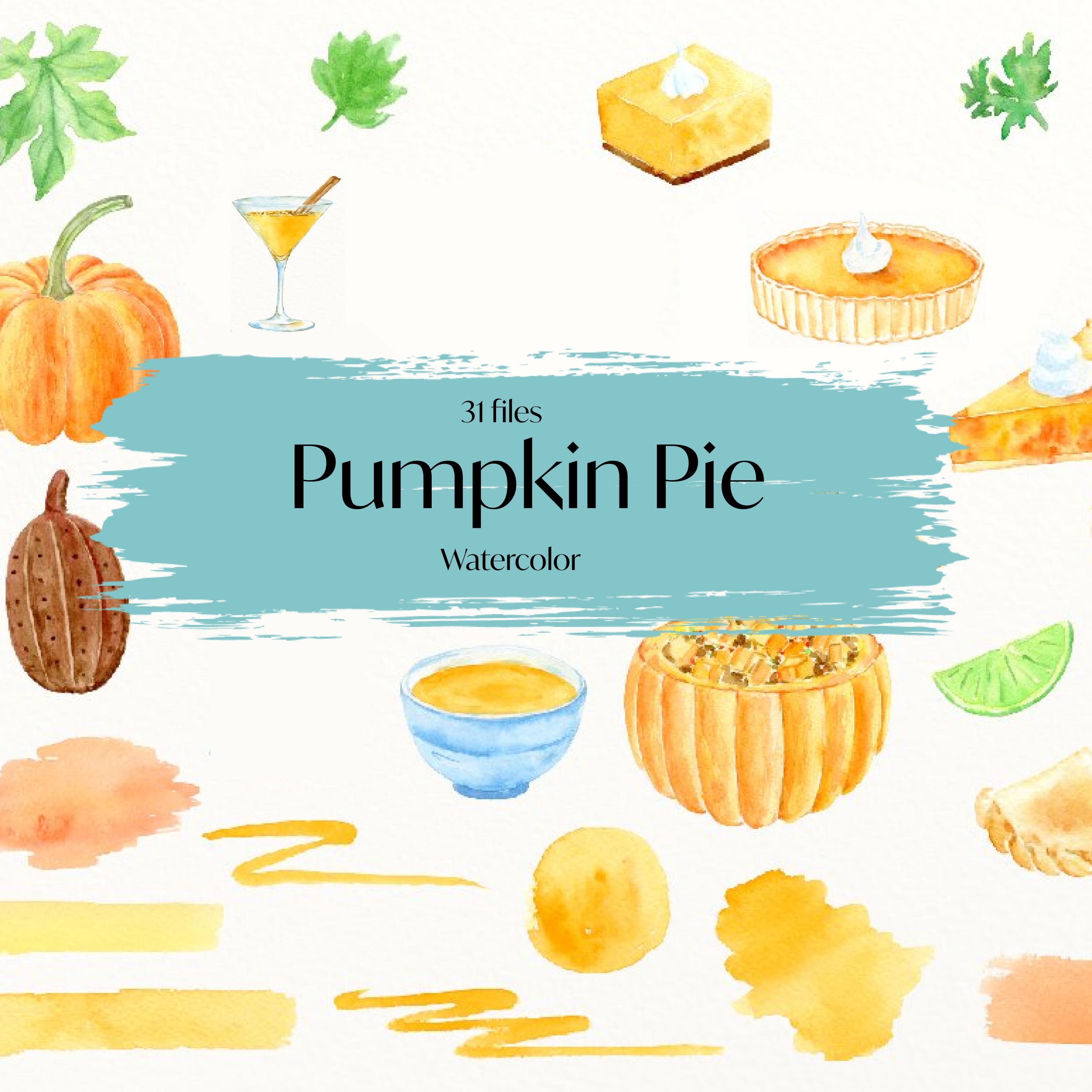 Watercolor Pumpkin Pie cover.