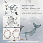 Watercolor winter maps...
