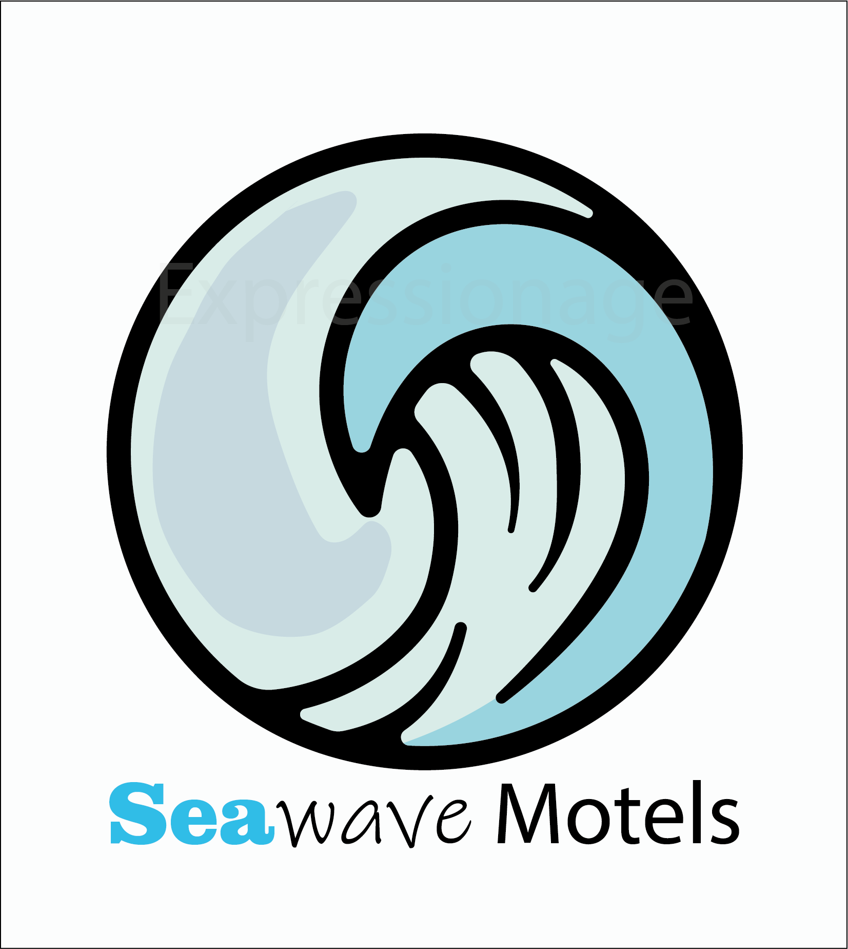 Three Different Logos Wave Example.