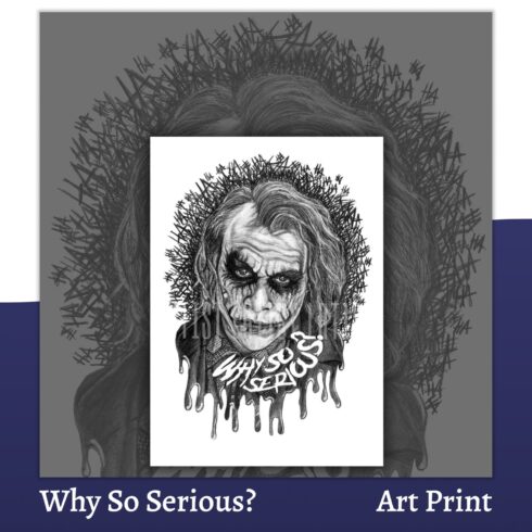Why So Serious? Art Print (A4) *Joker.