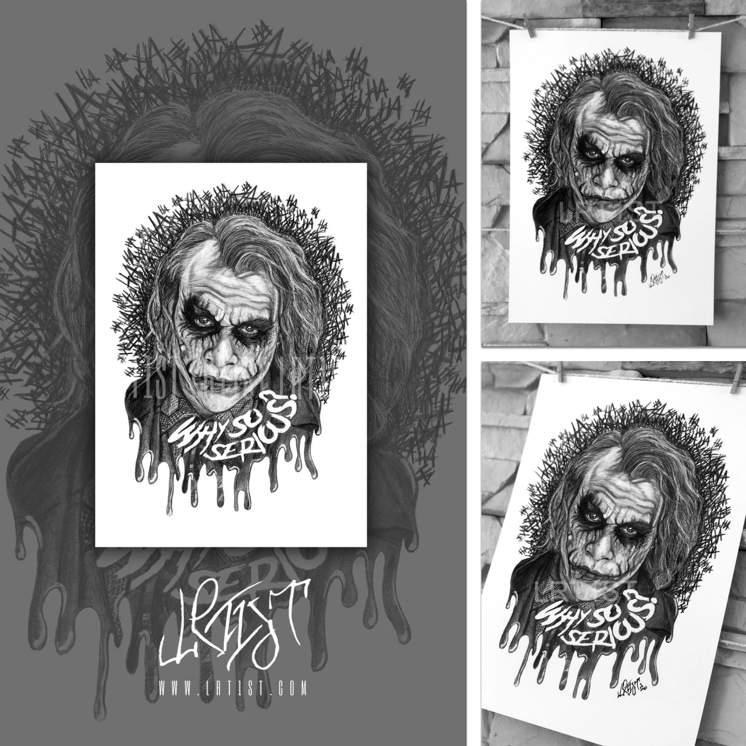 Why So Serious? Art Print (A4) *Joker cover.