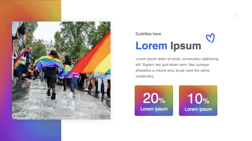 So nice elements for create lgbt template.