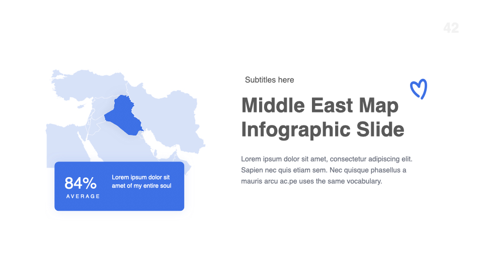Light grey middle east map with blue points.
