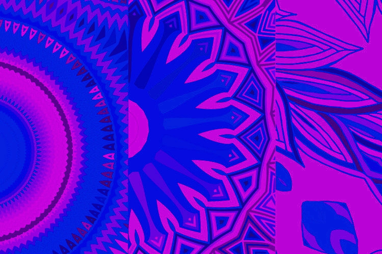 Digital Mandala Inspired Background Facebook Image.