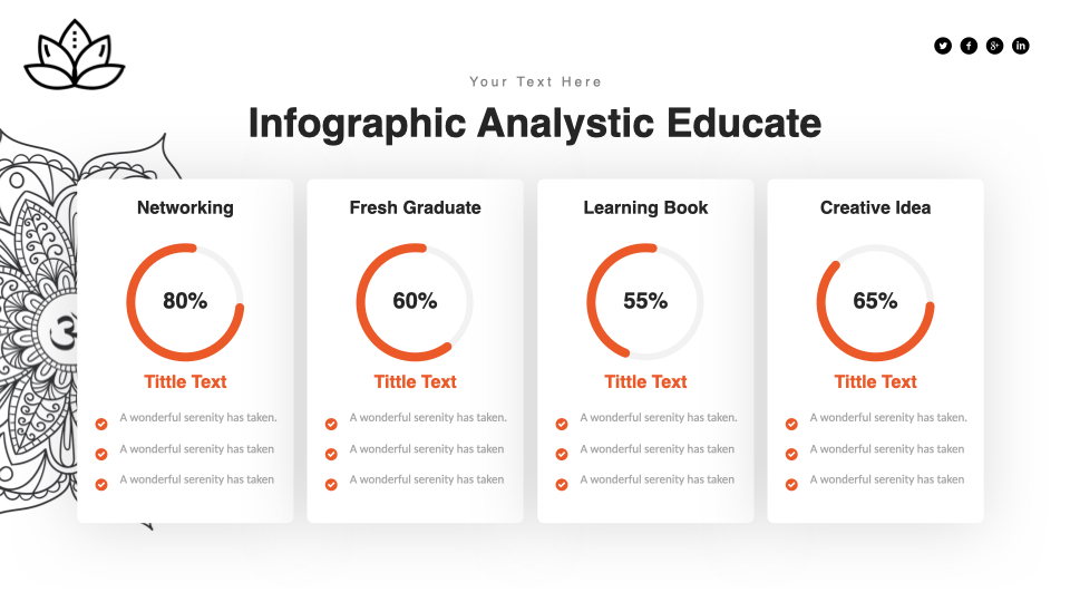 Infographic analystic educate/