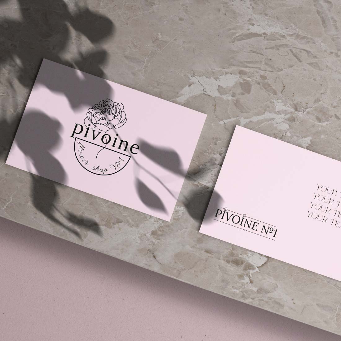 Logo & Business card & Stickers for Flower Shop previews.