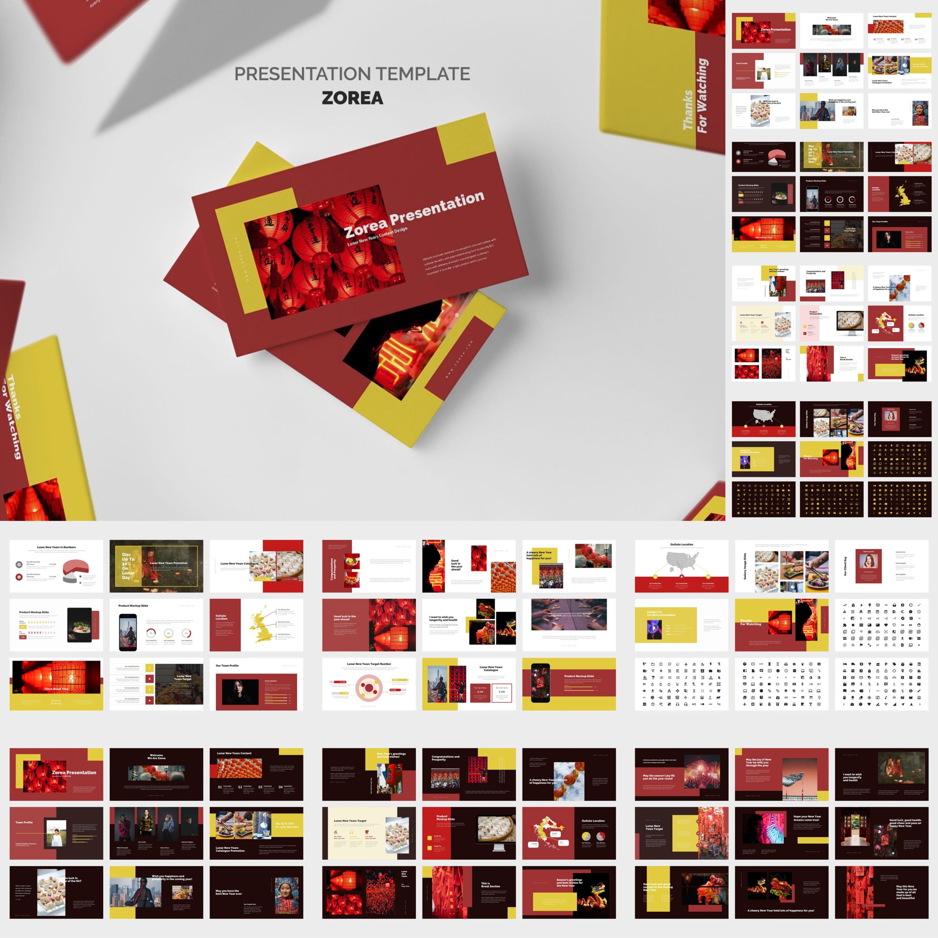 Zorea : Lunar New Year Powerpoint cover.