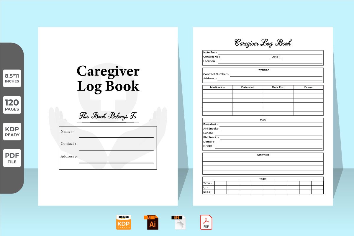 This log book is a perfect template for your e-course, webinars, action guides, social guides or workbook.
