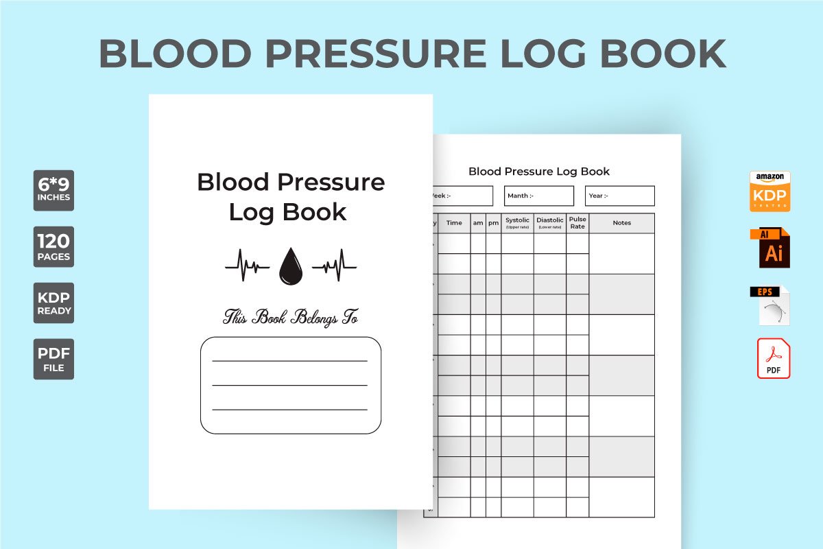 Blood pressure logbook and Pulse tracker.