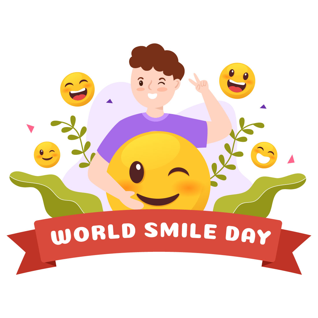 17 World Smile Day Illustration cover image.