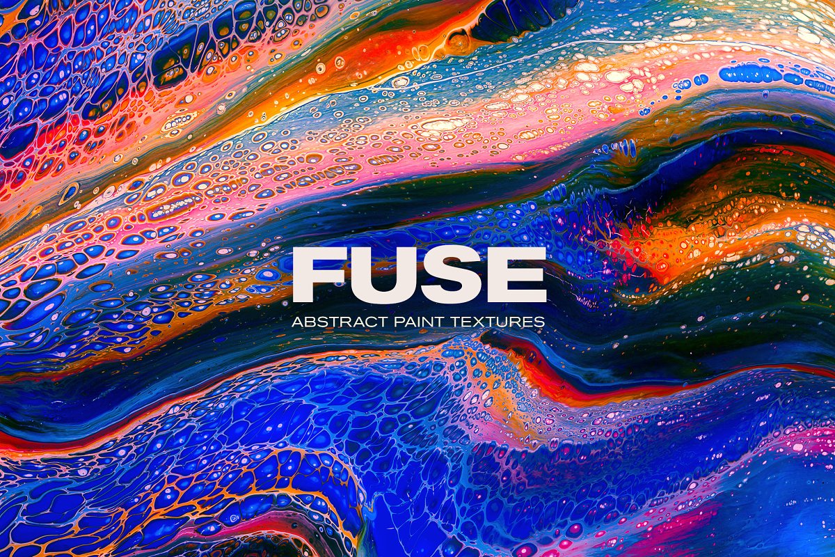 Cover image of Fuse: Abstract Paint Textures.