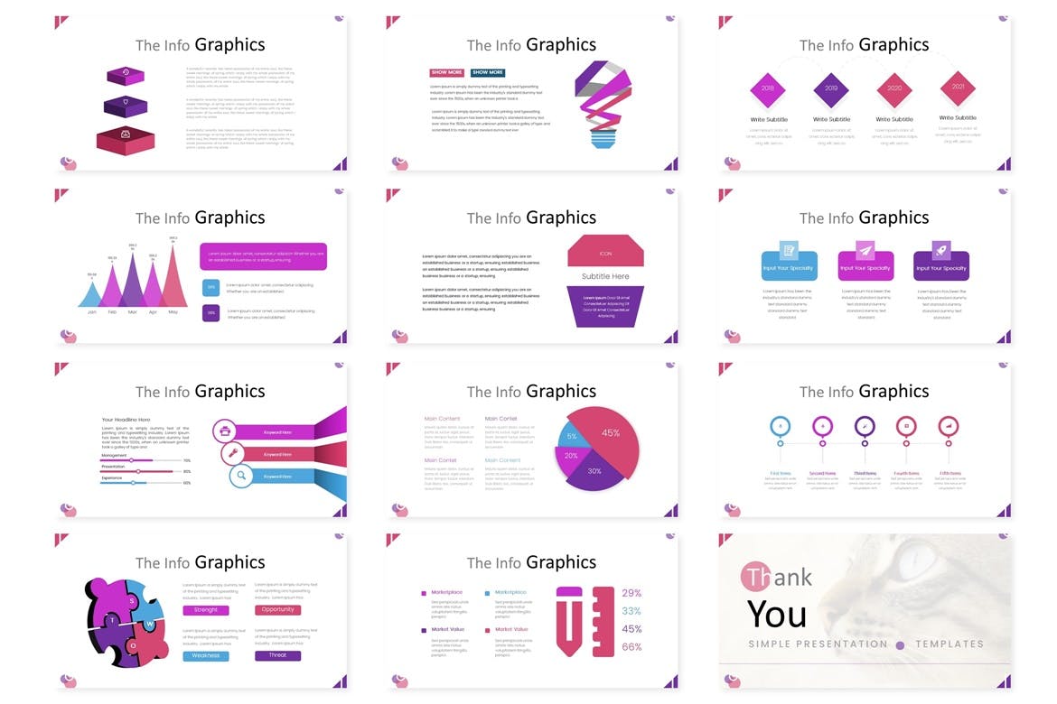 Colorful infographics are included.