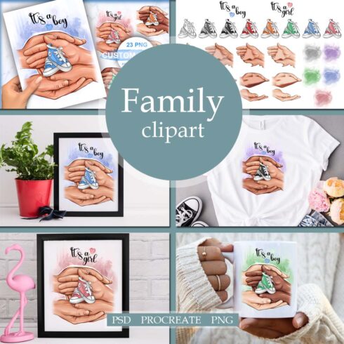 Family Clipart Mom And Dad Cover Image.
