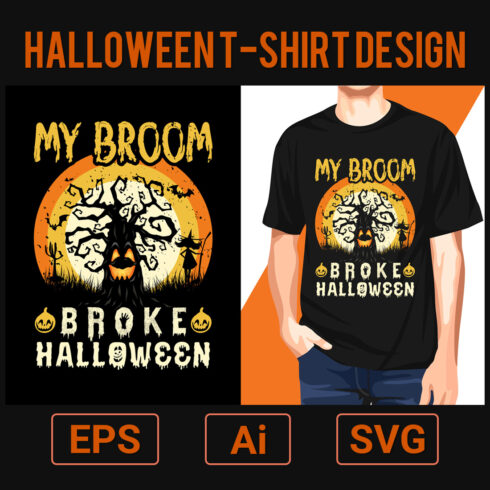 Halloween T Shirt Design Cover Image.