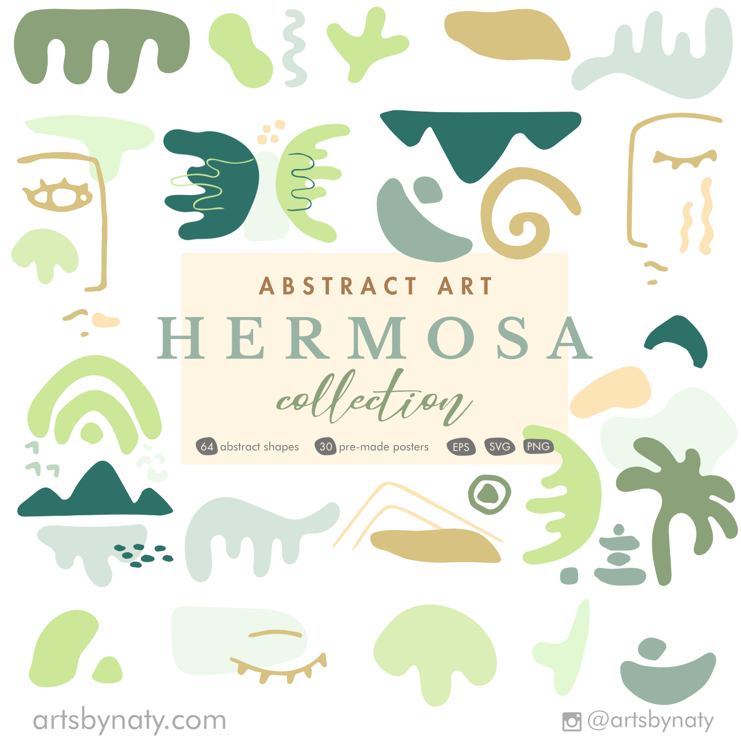 Abstract Clipart Art Hermosa Collection facebook image.