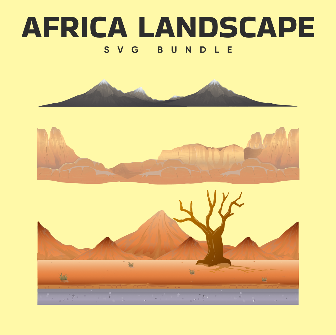 africa landscape svg.