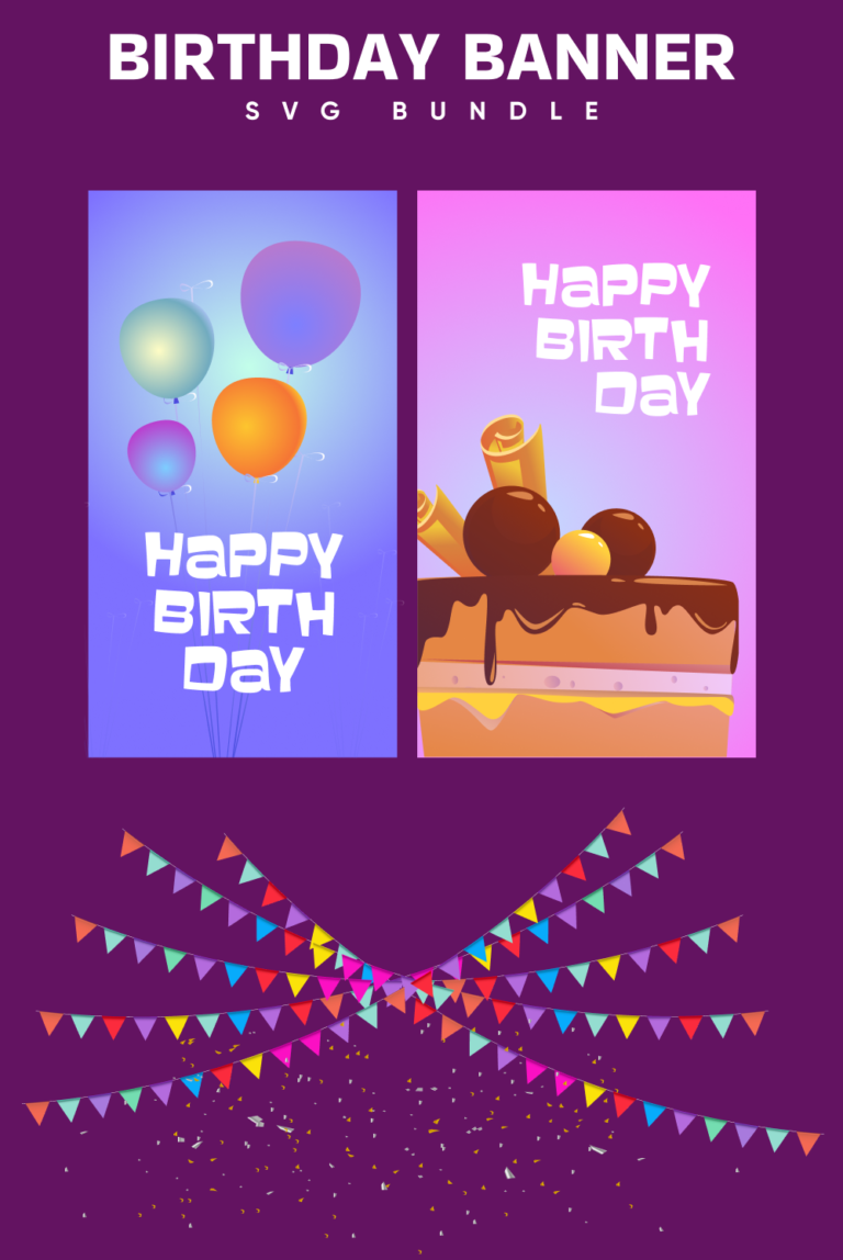 Birthday Banner SVG – MasterBundles