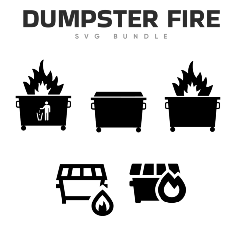 dumpster fire svg.