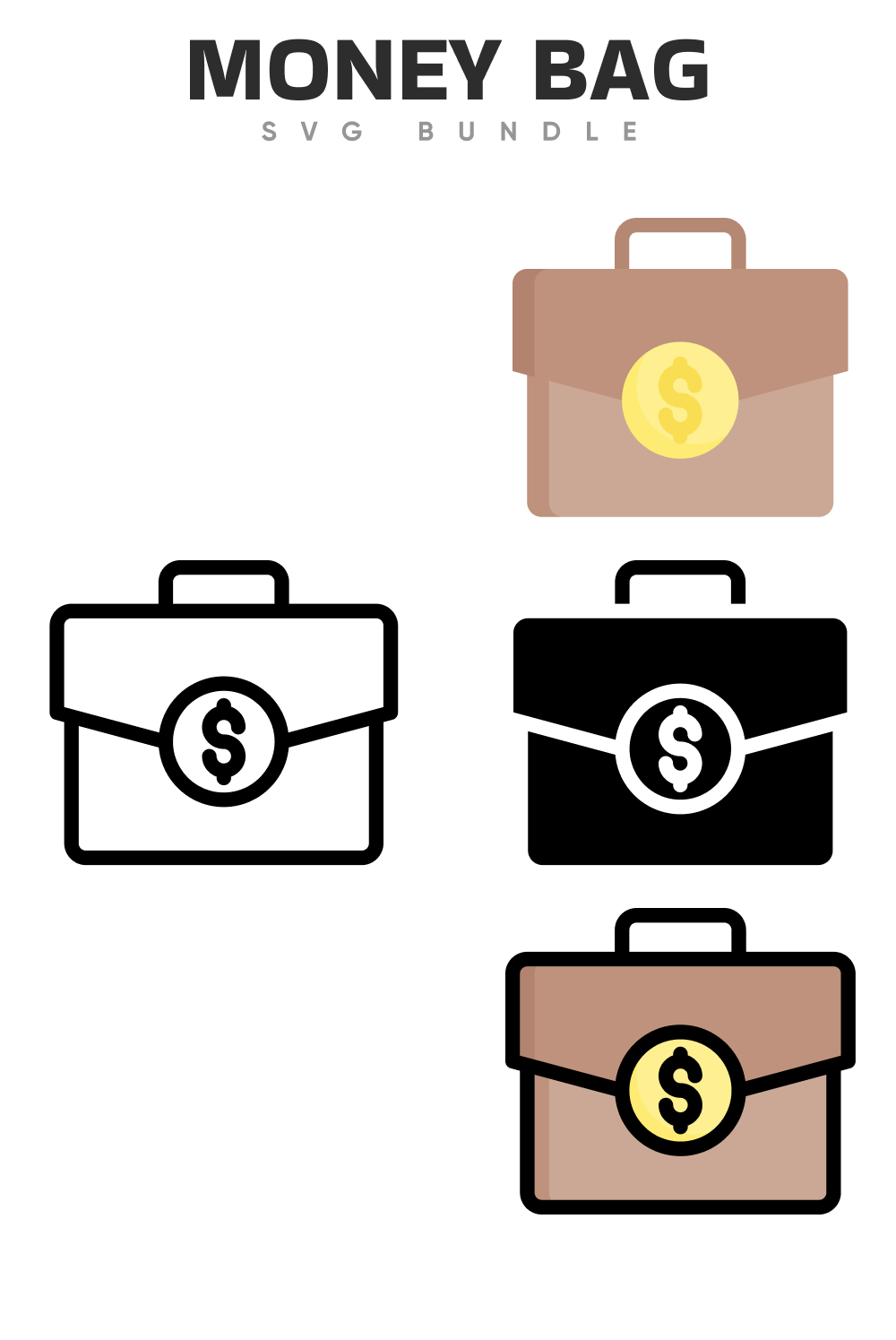 Diverse of money bags in different style.