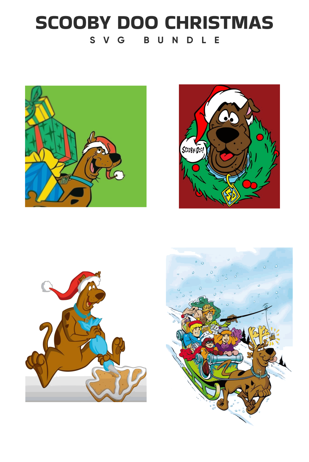 Some looks of scooby doo for christmas.
