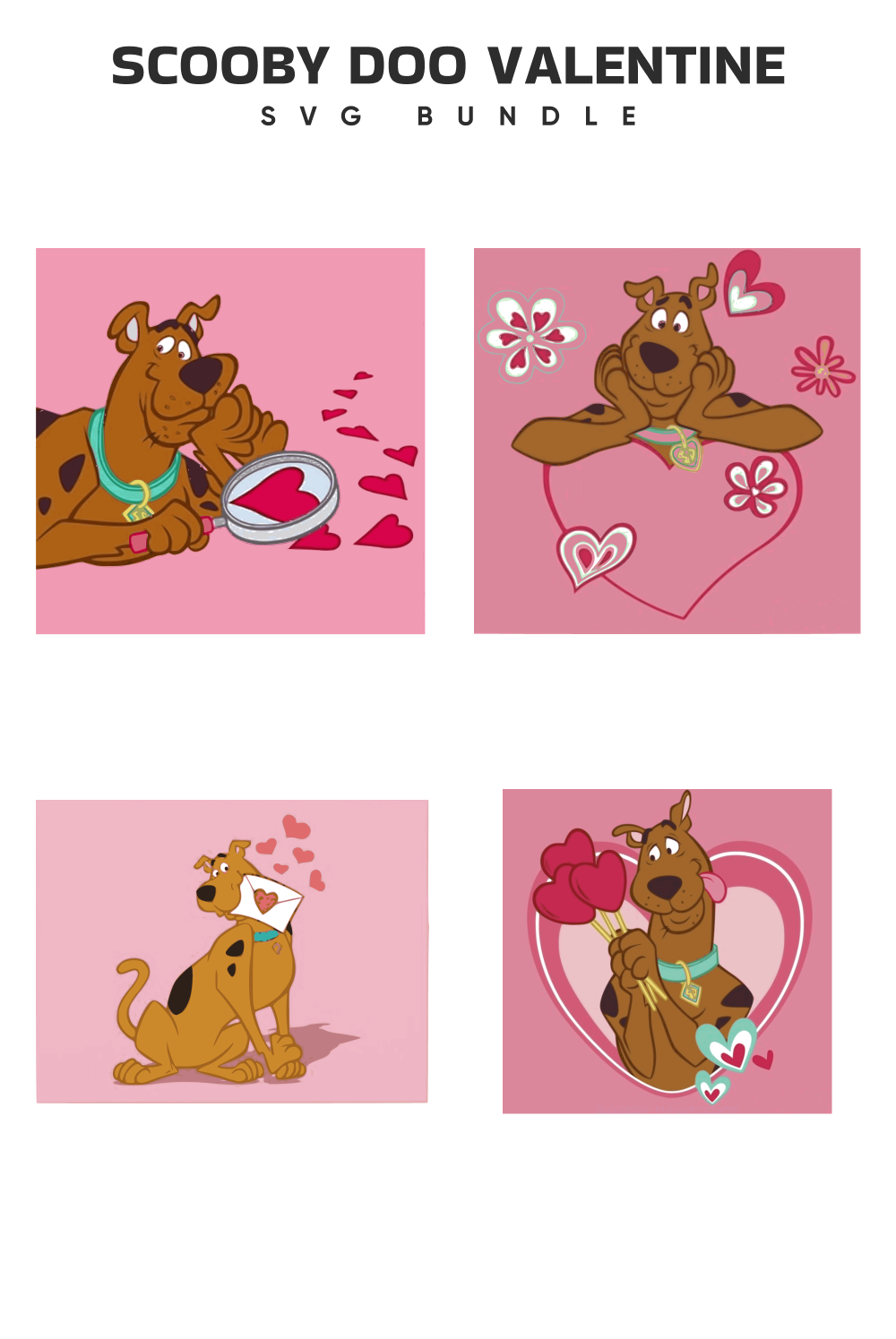 So colorful pink Scooby Doo to Valentines.
