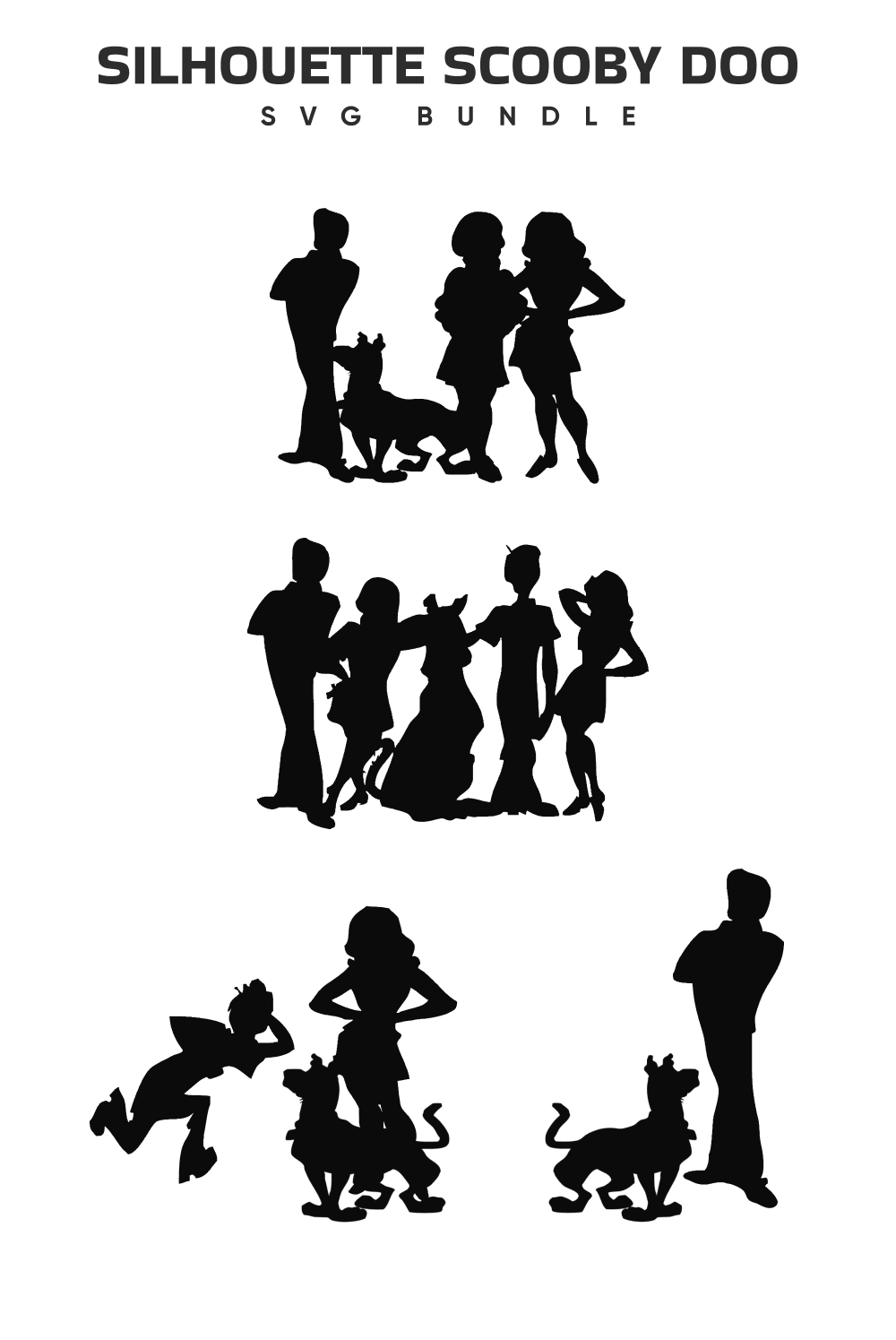 Silhouette scooby doo collection.