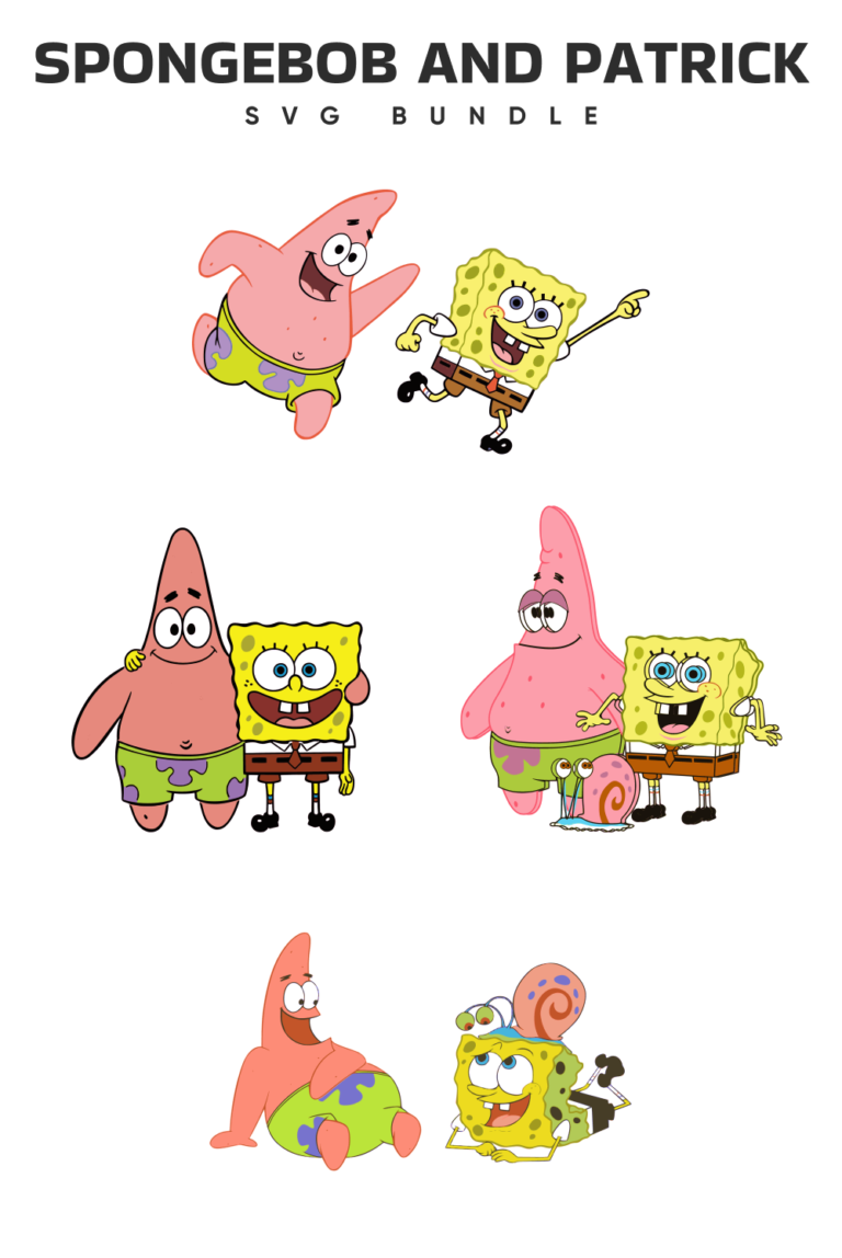 Spongebob and Patrick SVG – MasterBundles