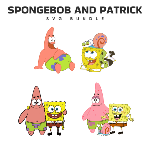 spongebob and patrick svg.