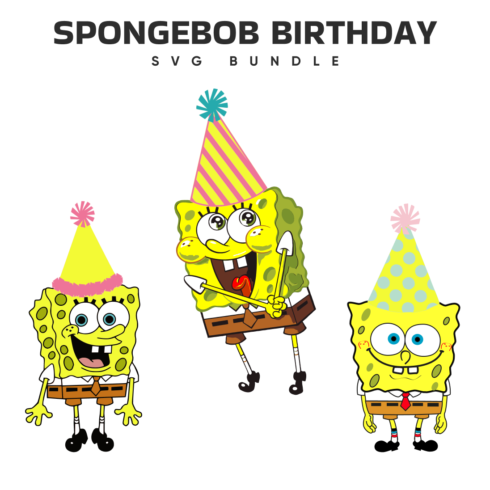spongebob birthday svg.