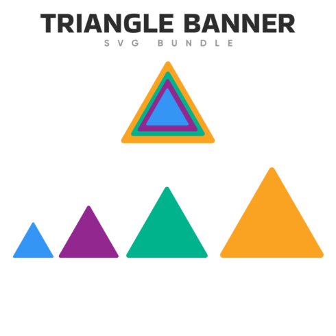 triangle banner svg.
