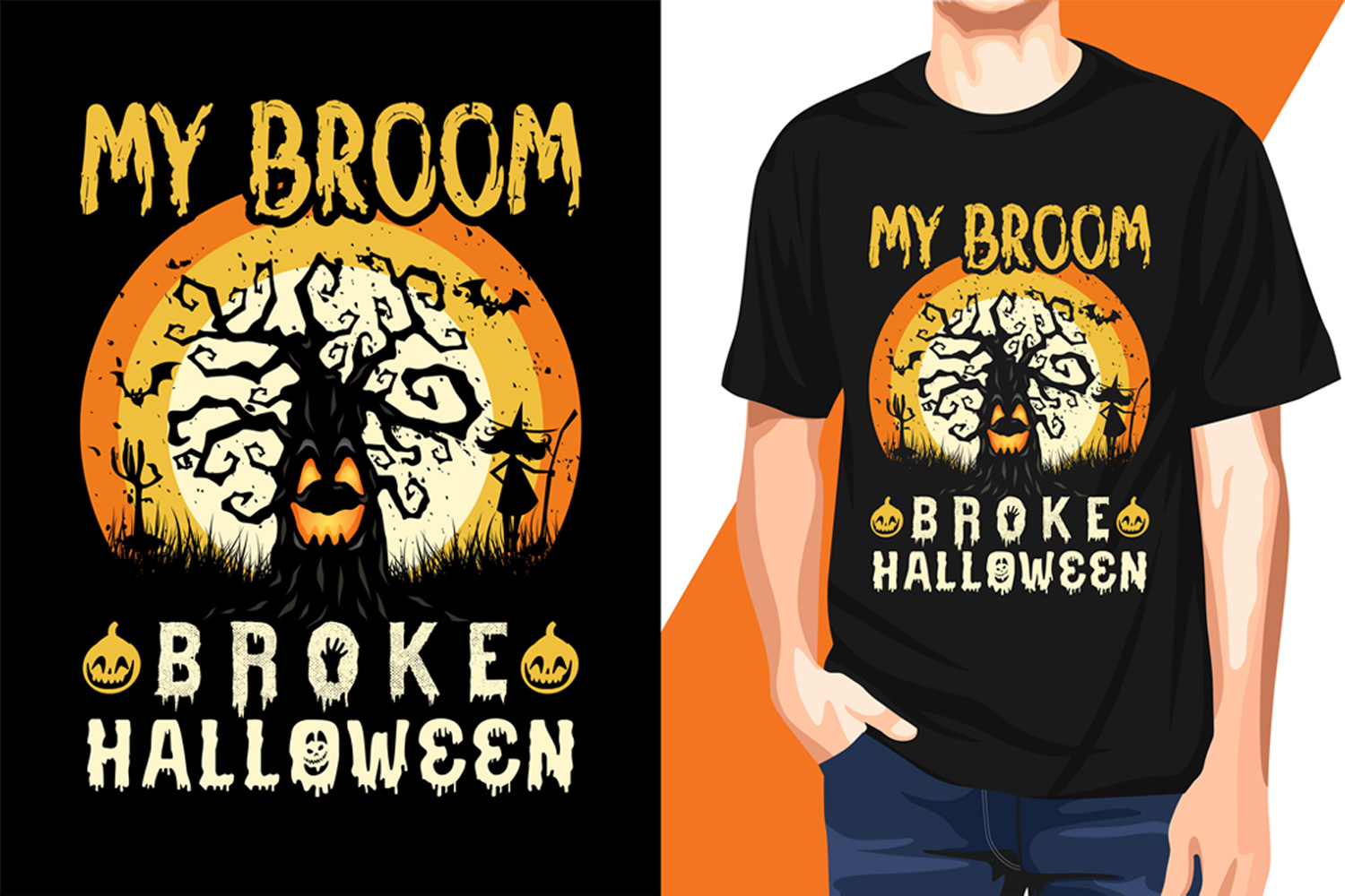 Halloween T Shirt Design Facebook Image.