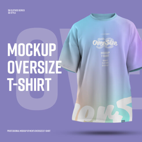 9 Mockups Oversize T-shirt cover image.