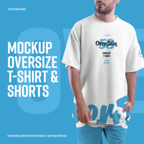 9 Mockups Oversize T Shirt Cover Image.